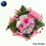 Pink Elegant Bouquet soft pink flowers elegant romantic floral arrangement perfect luxury gift in Milano