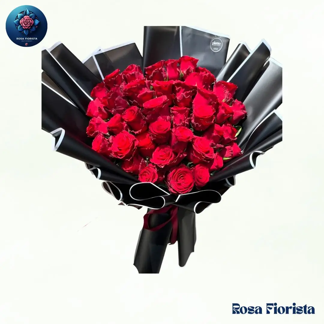 Luxury Red Rose Bouquet Milan fresh premium red roses