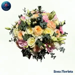 Mixed Rose & Lisianthus Bouquet Milan fresh roses and lisianthus