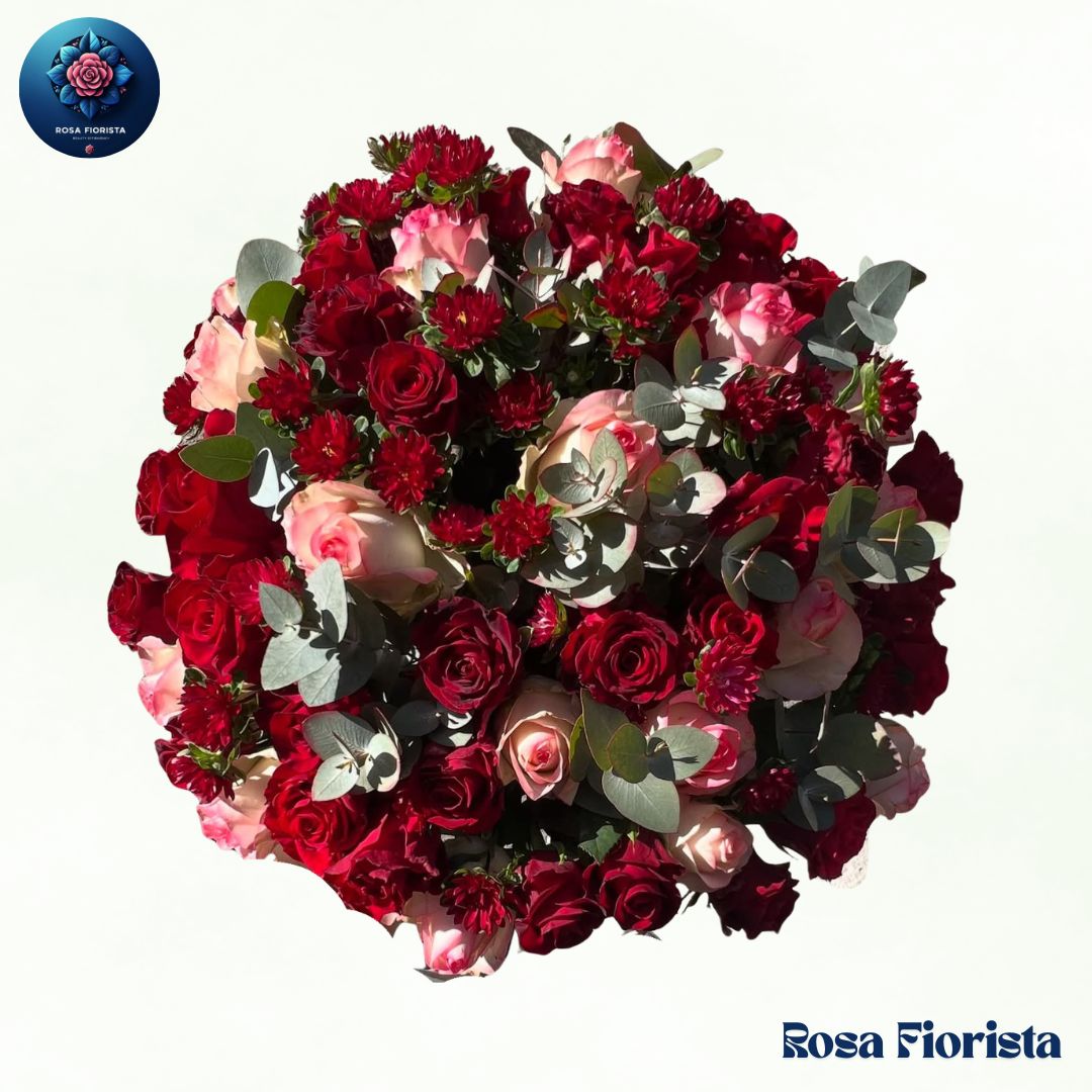 Luxury Mixed Roses Bouquet Milan fresh premium mixed roses