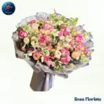 Pastel Garden Rose Bouquet Milan fresh pastel roses