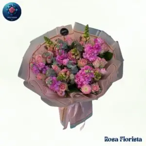 Pink Velvet Garden Milan luxury pink garden flower bouquet