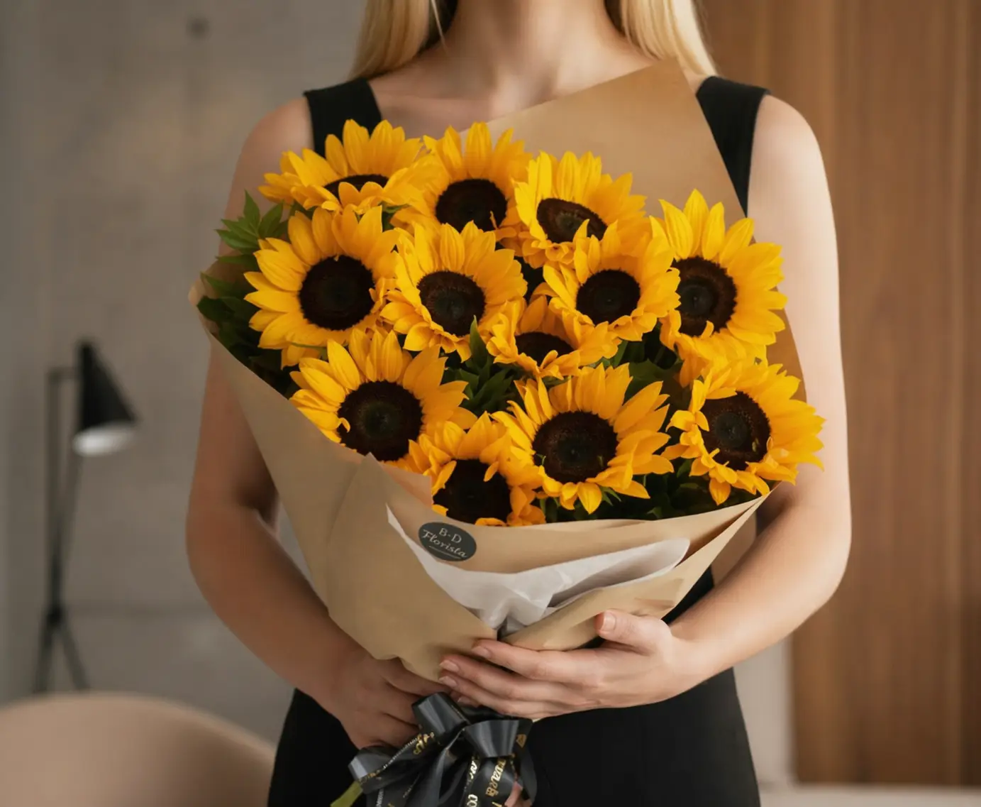 Bouquet Sunlit Grace featuring fresh elegant flowers arranged in a radiant luxury floral bouquet for gifting and celebration.