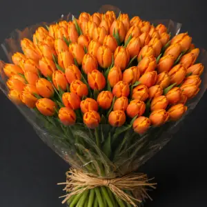 Tulipani Arancione Milan fresh orange tulip bouquet