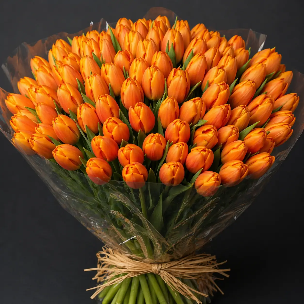 Tulipani Arancione Milan fresh orange tulip bouquet