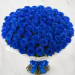 Royal Sapphire Blue Rose Bouquet Milan with elegant blue roses