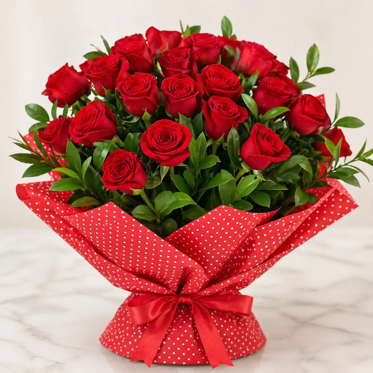 Mazzo Di Rose Rosse Milan fresh red rose bouquet