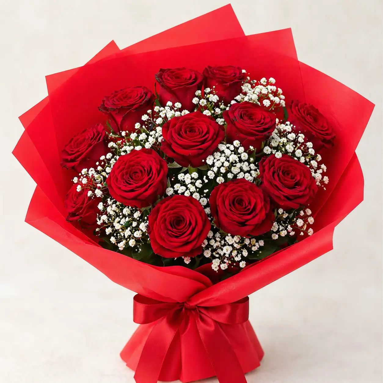 Bouquet Con Rosa Rosse fresh red rose bouquet Milan
