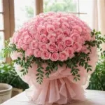Sweet Pink Bouquet soft pink flower arrangement symbolizing love and elegance, perfect for gifting and special occasions in Milano.