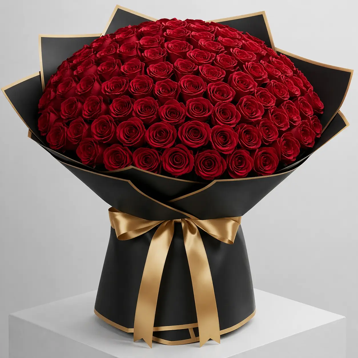 Red love Rose Bouquet Milan with romantic fresh red roses