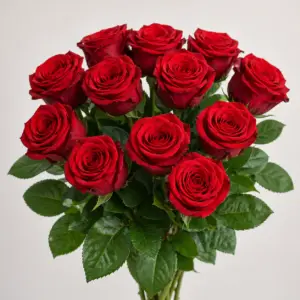 Love Red Roses luxury fresh red rose bouquet symbolizing deep romance, passion, and elegant heartfelt gifting moments.
