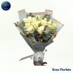 White Rosea elegant white rose bouquet symbolizing purity and peace perfect luxury gift in Milano