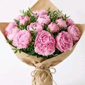 Pink Peonies luxury fresh bouquet symbolizing romance, elegance, and soft floral beauty for weddings and special gifting moments.