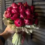 Peonies Red luxury bouquet with fresh romantic red peonies perfect for gifting in Milano
