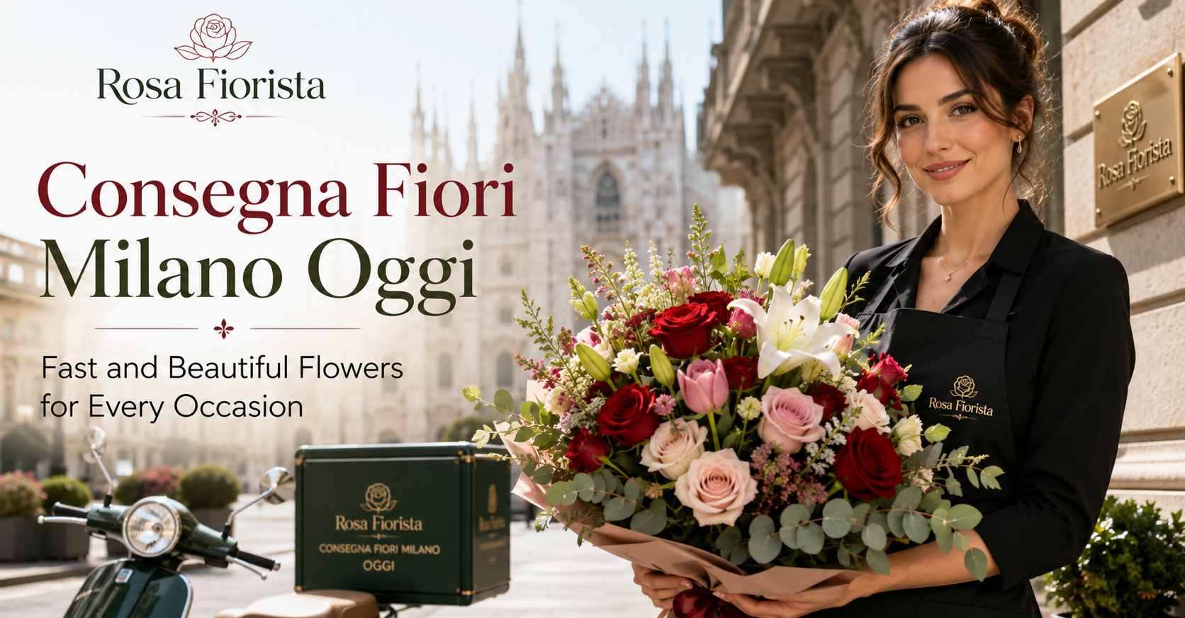Consegna fiori Milano oggi with a fresh bouquet