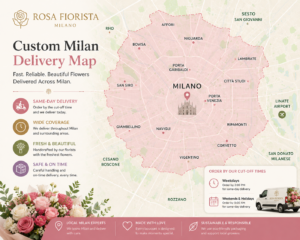 Custom Milan delivery map