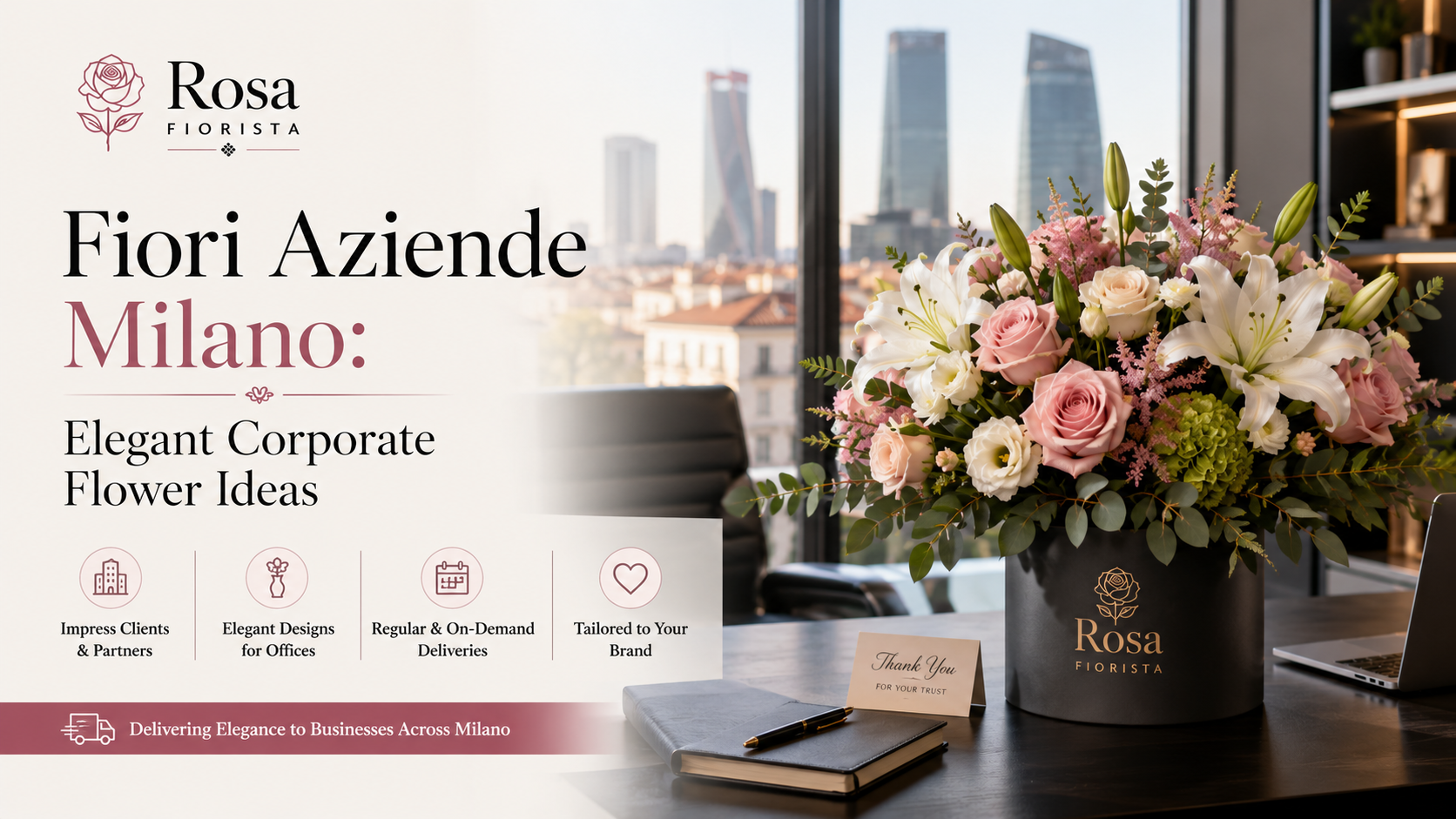 Fiori Aziende Milano Elegant Corporate Flower Ideas