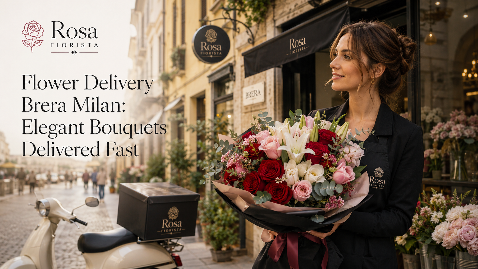 Flower Delivery Brera Milan Elegant Bouquets Delivered Fast