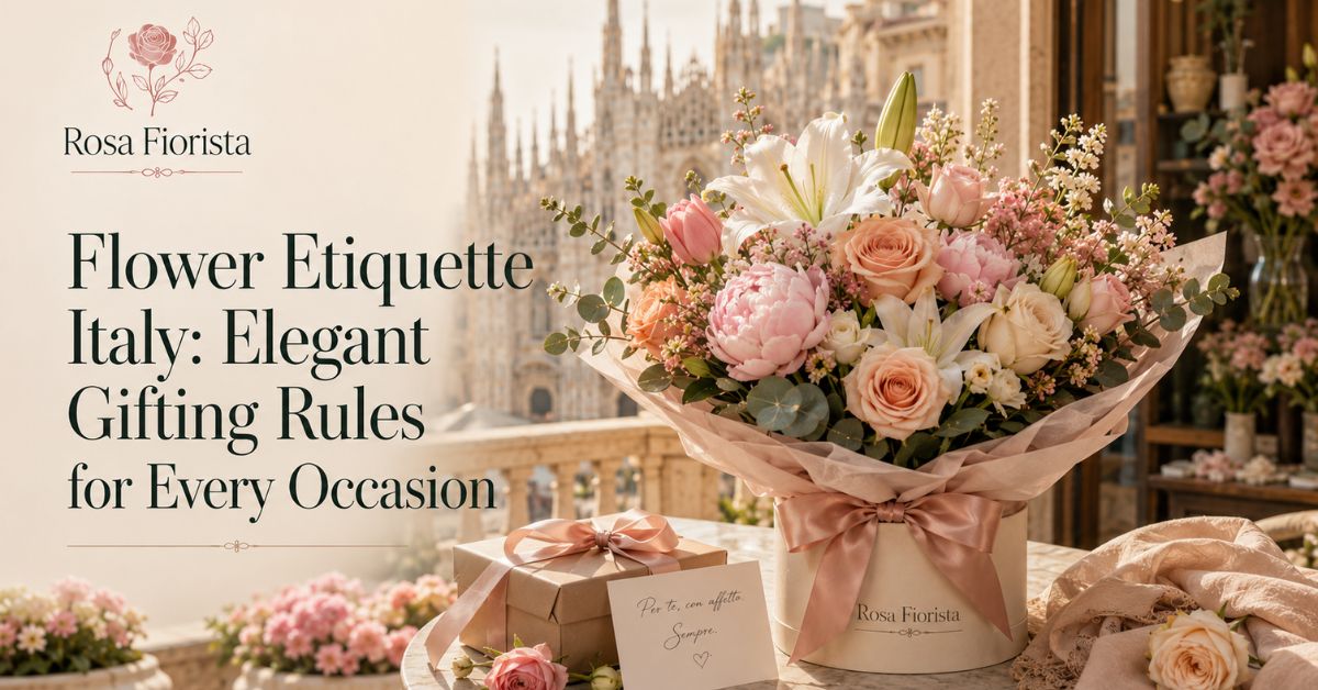Flower Etiquette Italy Elegant Gifting Rules for Every Occasion