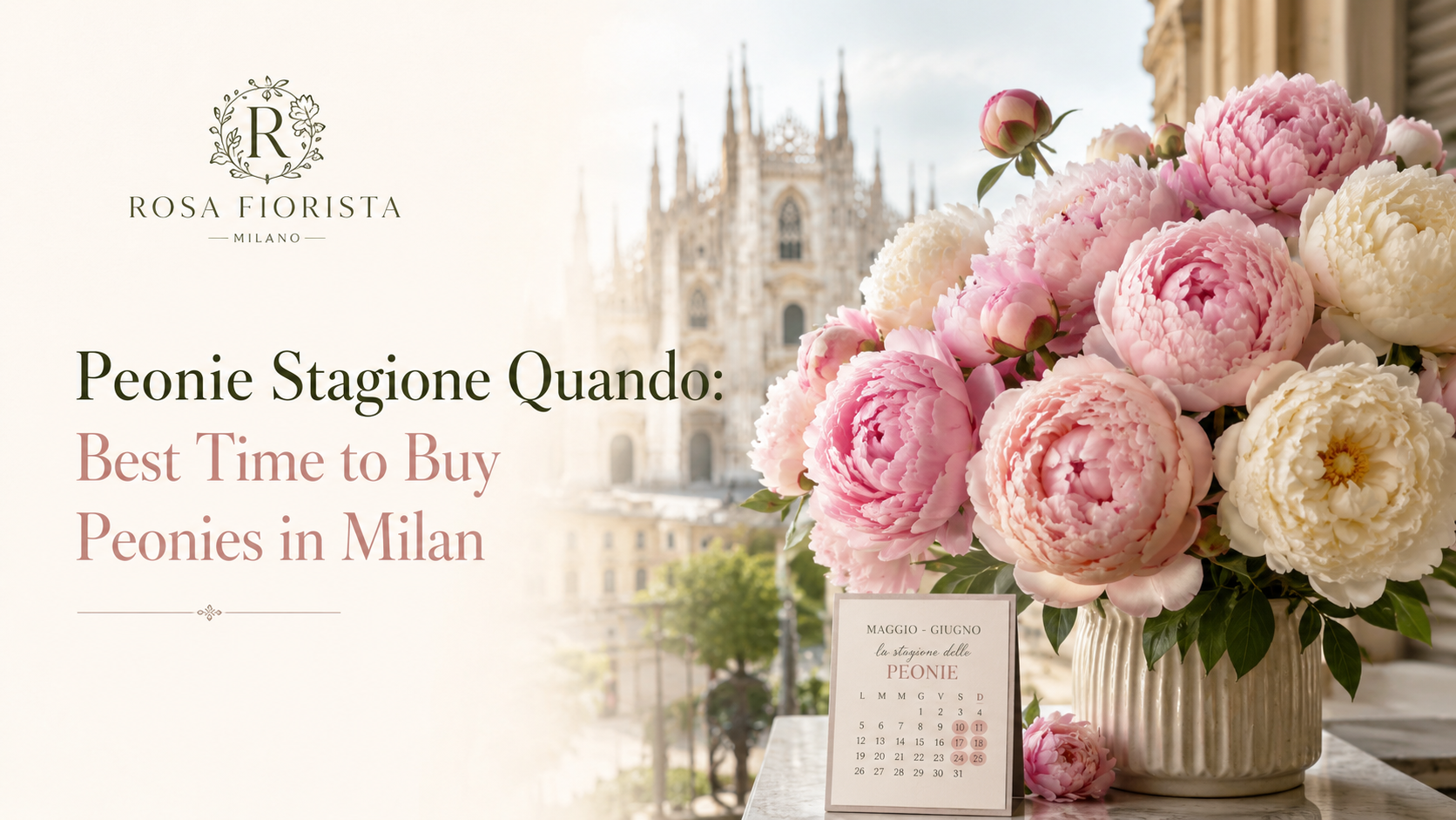 Peonie Stagione Quando Best Time to Buy Peonies in Milan