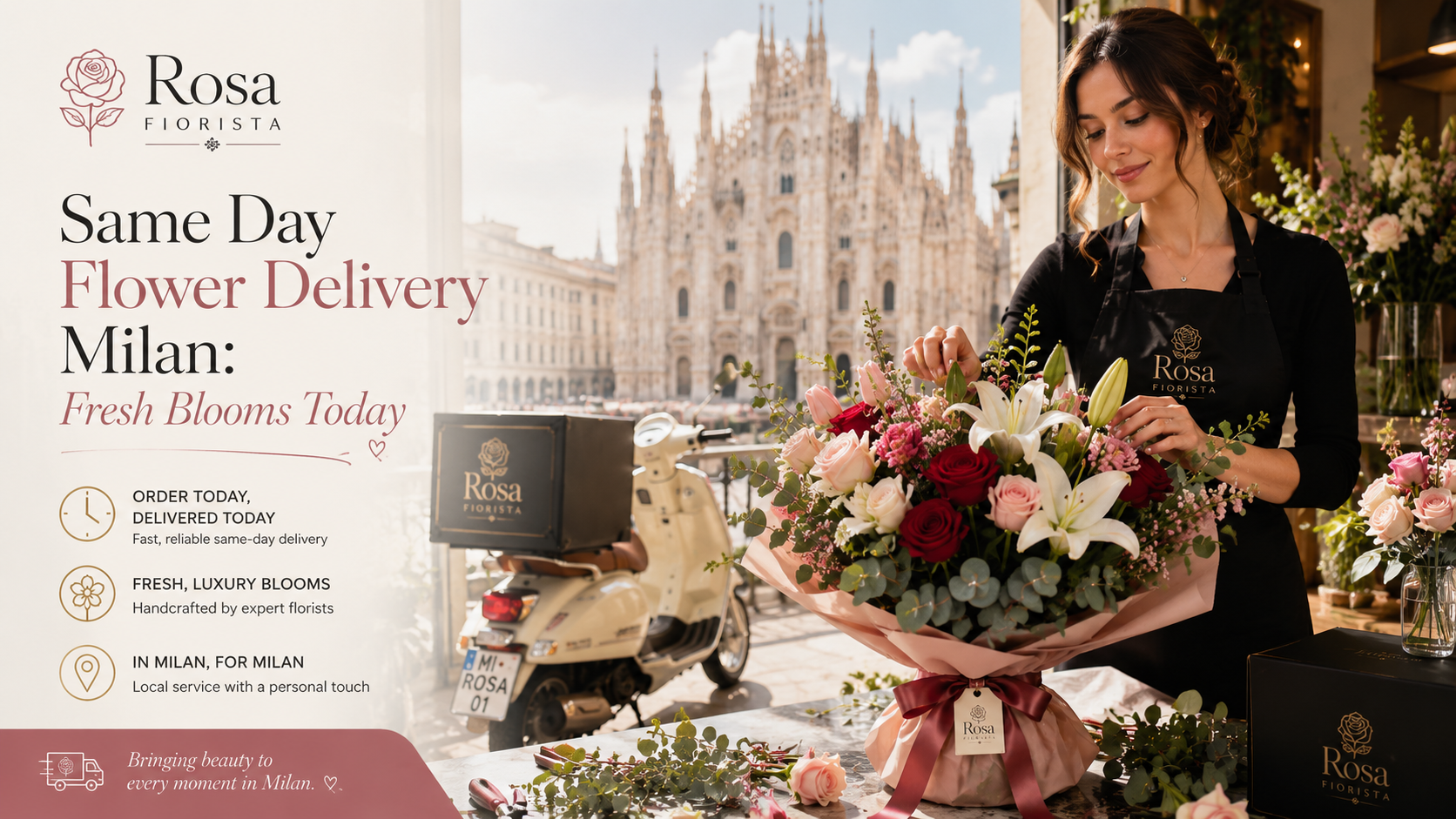 Same Day Flower Delivery Milan Fresh Blooms Today