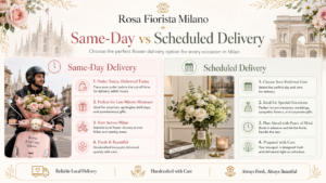 Same-day versus scheduled-delivery infographic