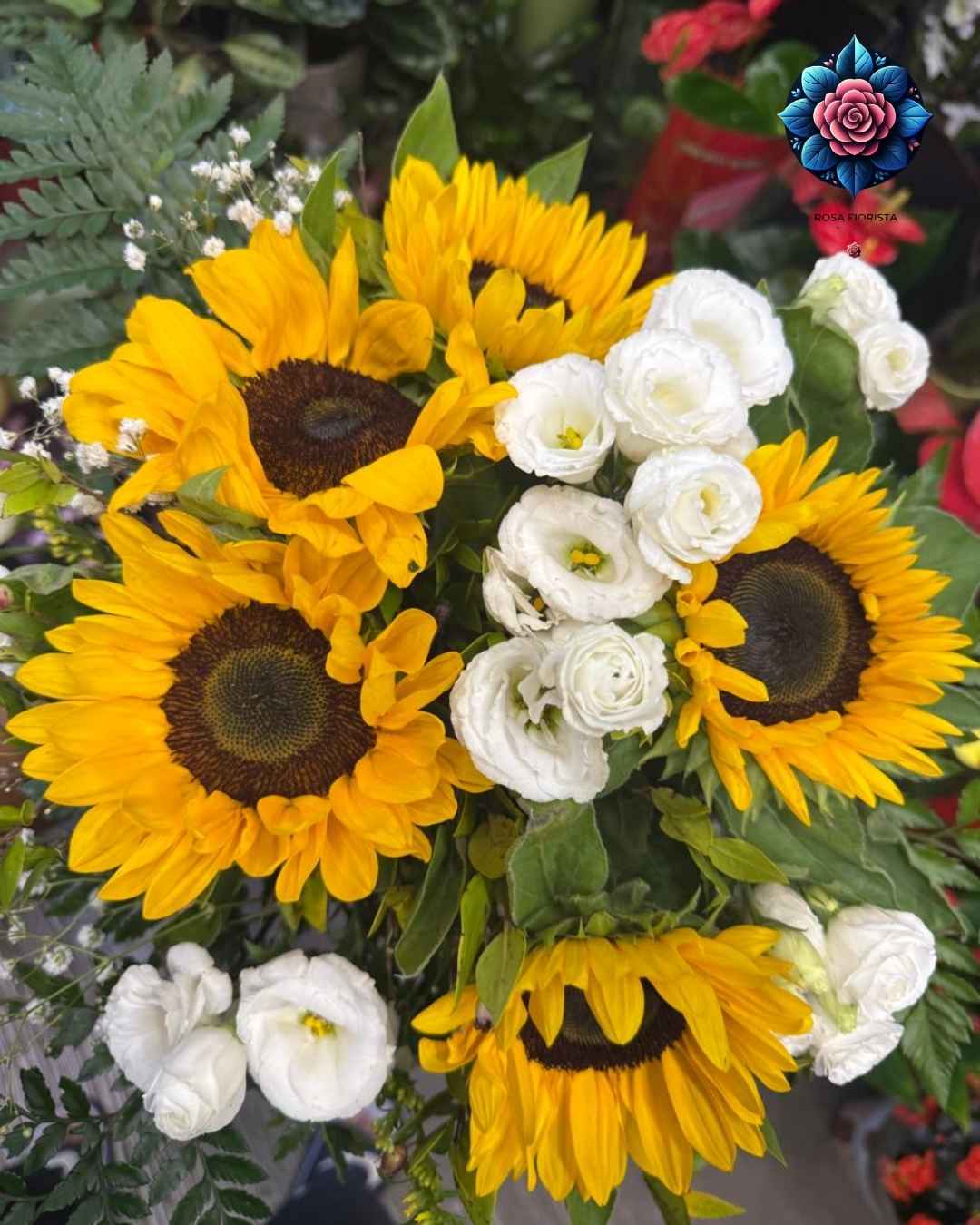 Gitasole Per Pieces single sunflower flower for elegant bouquets and gifts in Milan