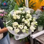 Ligantus Bouque fresh lisianthus flowers in Milan