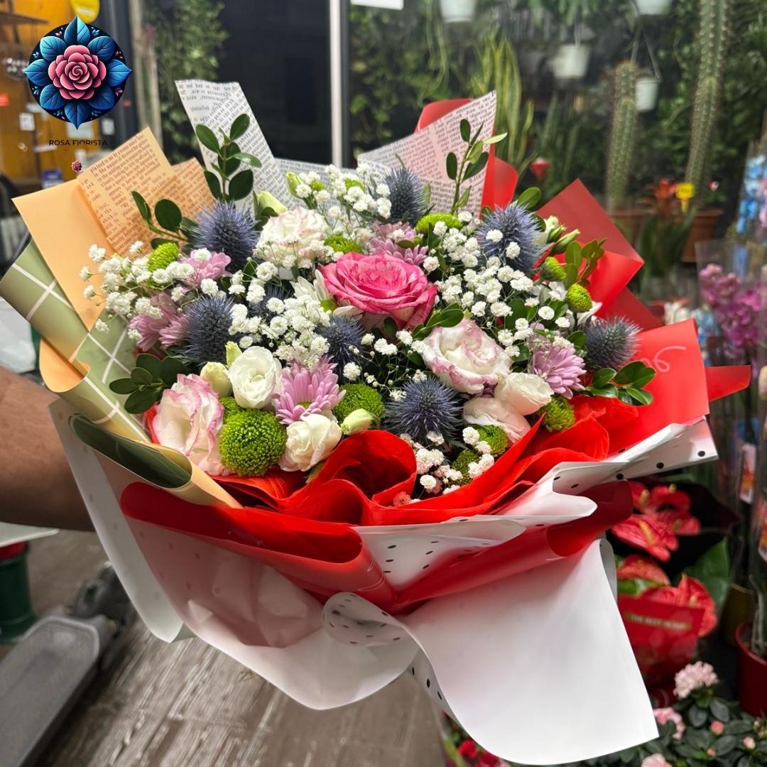 Mix Bouquet 004 fresh mixed flower arrangement in Milan