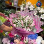 1. Pink Tulipani Bouquet beautiful pink tulip flowers with premium wrapping in Milan