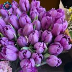 Tulipani Colore Viola 10 Pieces purple tulip bouquet in Milan
