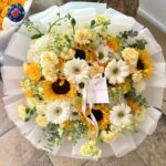 Best Mix Bouquet elegant mixed flower arrangement for gifting in Milan