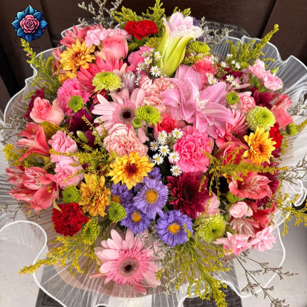 Big Mix Bouquet large mixed flower bouquet in Milan