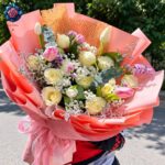 Bix Bouquet for gift, an elegant fresh flower gift arrangement from Rosa Fiorista in Milano.