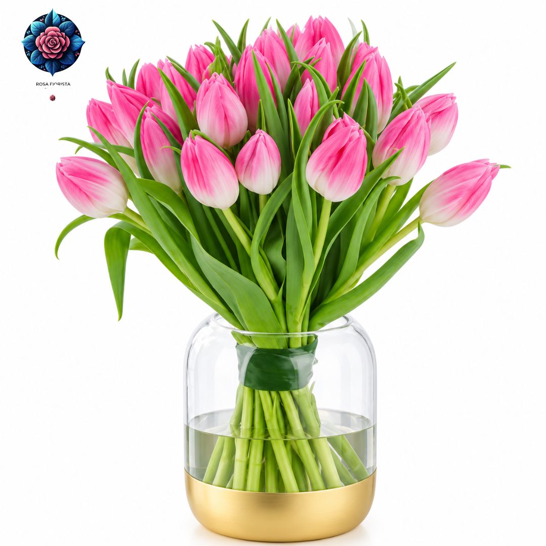 Bouquet Pink Love with elegant fresh pink flowers arranged in Milan