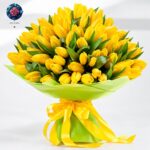 Bouquet di 20 Tulipani Gialli with fresh yellow tulips in Milan