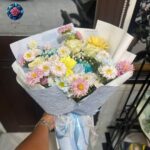 Bouquet di Fiori Misti Pastello, an elegant pastel mixed-flower arrangement from Rosa Fiorista in Milano.