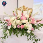Bridal Bouqet for Table floral centrepiece for wedding reception decoration in Milan