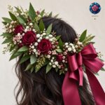 Discover Corona d'Alloro con Gypsophila from Rosa Fiorista, an elegant graduation laurel wreath concept with delicate baby's breath for university celebrations in Milano.