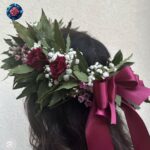 Corona di Laurea a milano floreale per neolaureato a Milano