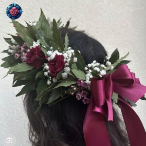 Corona di Laurea a milano floreale per neolaureato a Milano