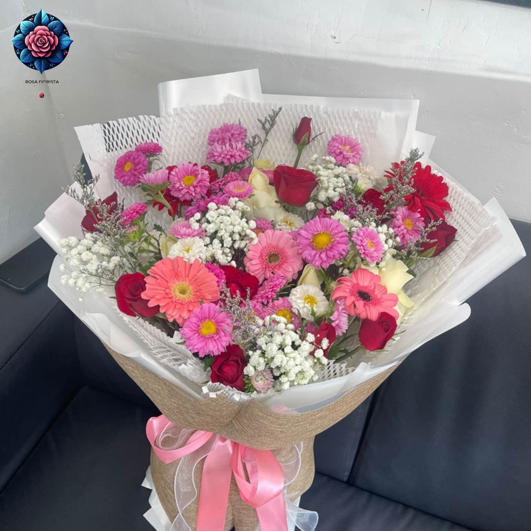 Gervera Bouquet, a fresh gerbera flower arrangement from Rosa Fiorista in Milano.