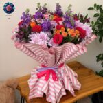 Gorgeous Mix Colorful Bouquet fresh mixed flowers in Milan