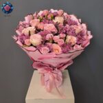 Many Varient Rose Bouquet fresh mixed roses arranged in Milan
