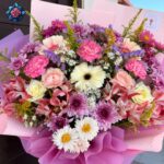 Mix Bouquet 017 fresh mixed flowers beautifully arranged in Milan