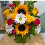 Mix Bouquet with Sunflower mixed flower bouquet in Milan