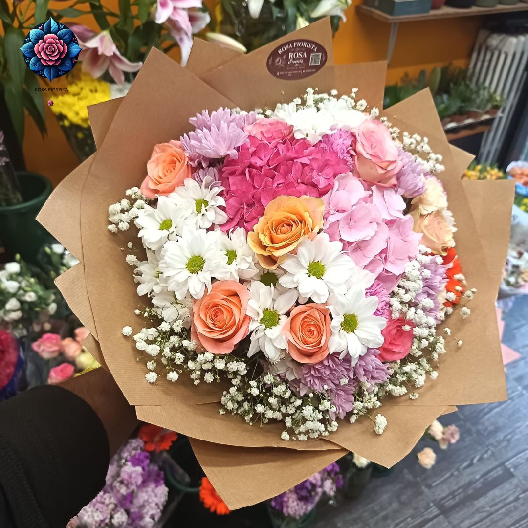 Mix Bouqute 012 fresh mixed flower bouquet in Milan