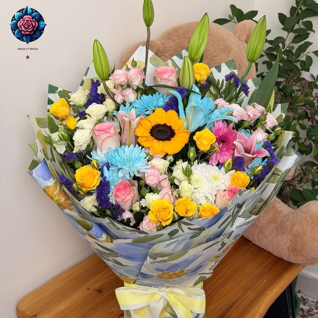Mix Florist Bouquet with New Design fresh flowers in Milan