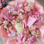 Red with Pink Mix Bouquet for gift featuring red and pink mixed flowers in Milan