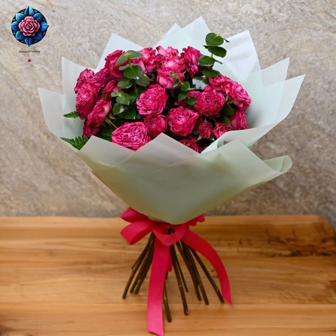 Rosa Color Mix Bouquet fresh mixed colour roses in Milan